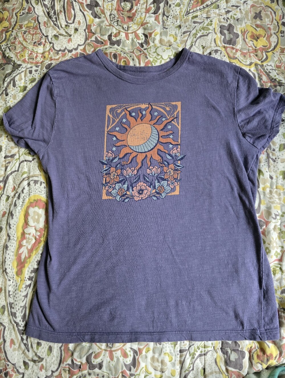 dip Organic Cotton Sun & Moon Graphic Tee Women's Size Small